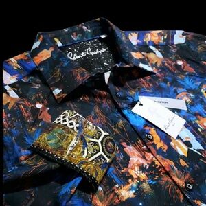 NEW Robert Graham Masterpiece 2XL Wearable Art Classic Fit Sport Shirt RARE